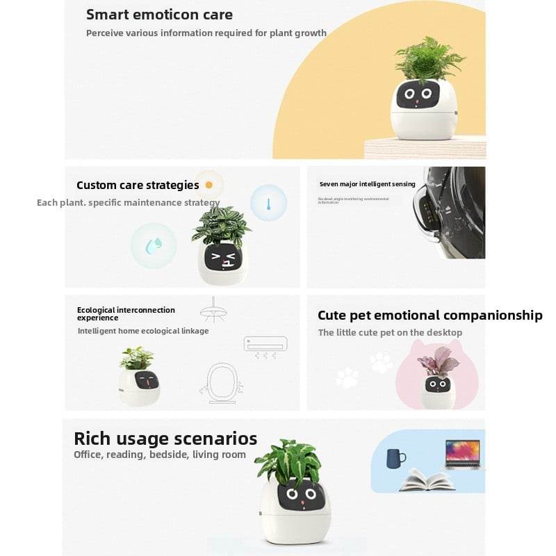 USB rechargeable automatic water-absorbing flowerpot - Price Value Store