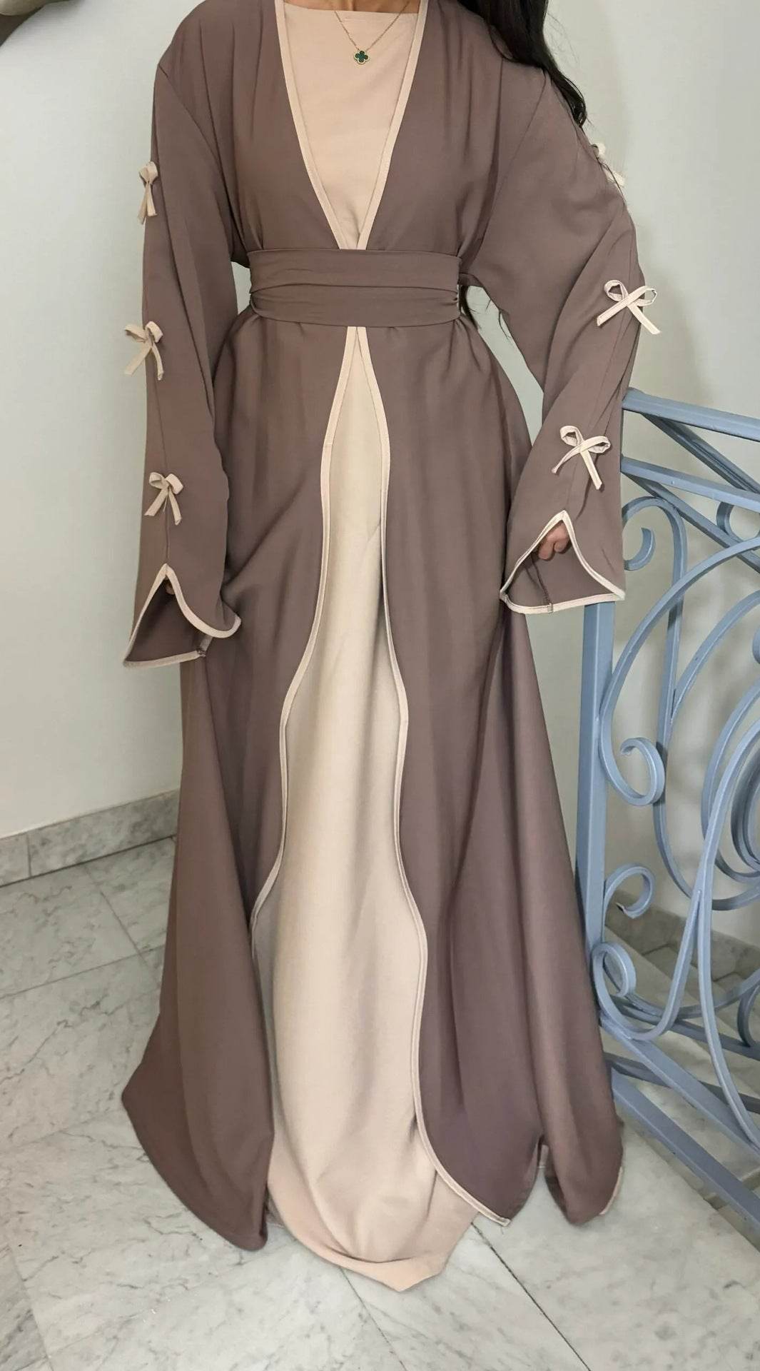Belted long dress - Price Value Store