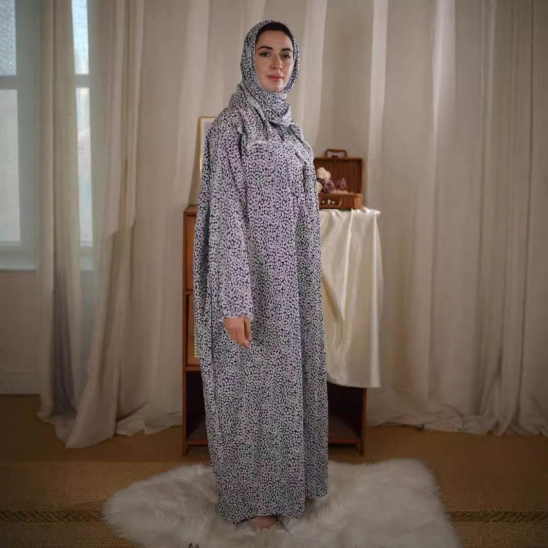 Scarf One Prayer Robe Fashion Printed dress - Price Value Store