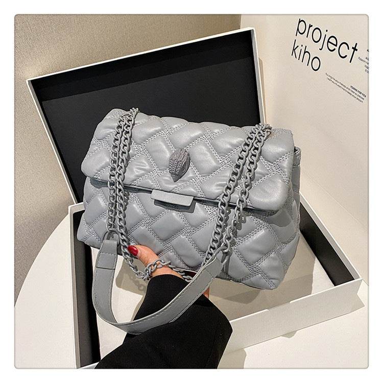 New fashion Chanel style handbag popular simple PU shoulder messenger bag daily versatile rhombus women's bag wholesale - Price Value Store