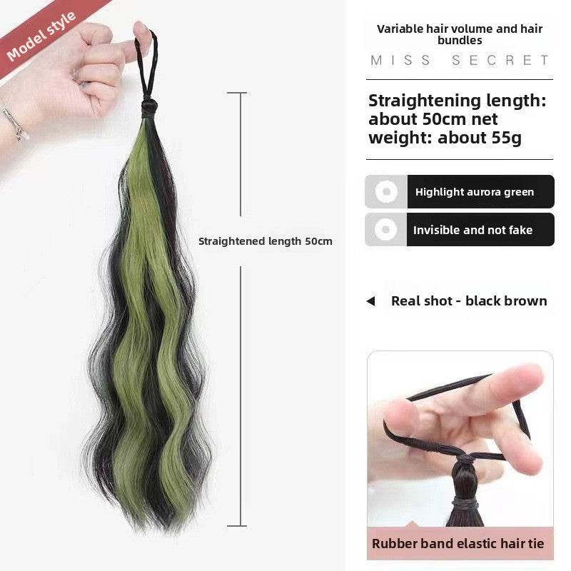 Colorful Hand-Woven Synthetic Hair Ponytail Bundles for Volume & Styling - Price Value Store