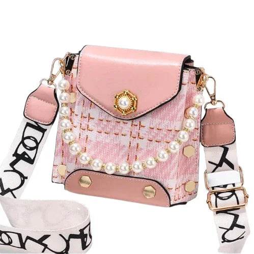 Elegant Pearl Chain Crossbody Bag ? Cute Princess-Inspired Phone Purse for Women - Price Value Store
