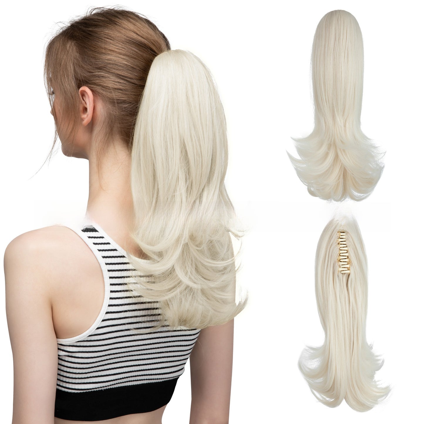 Synthetic Hair Clip-on Ponytail