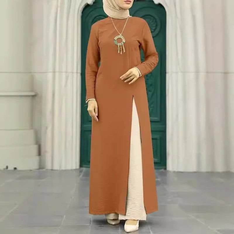 Silk long-sleeved robe - Price Value Store