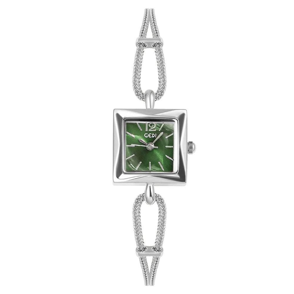 gedi vintage small sugar Cube Ladies' simple and elegant bracelet watch - Price Value Store