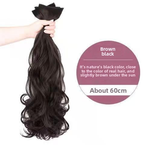Three-Piece Seamless Fluffy Synthetic Hair Wig