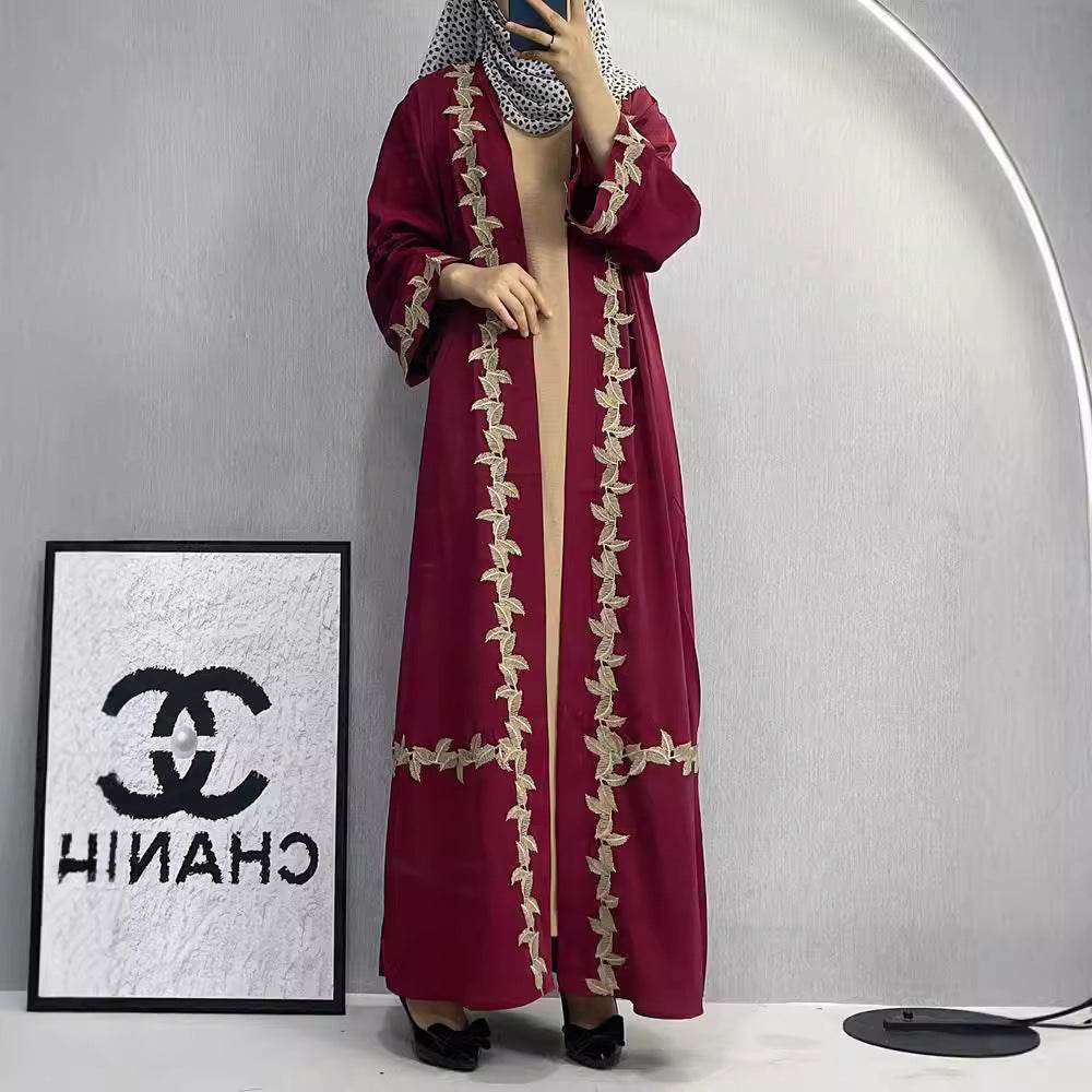 Elegant Embroidered Cardigan Robe for Women - Price Value Store