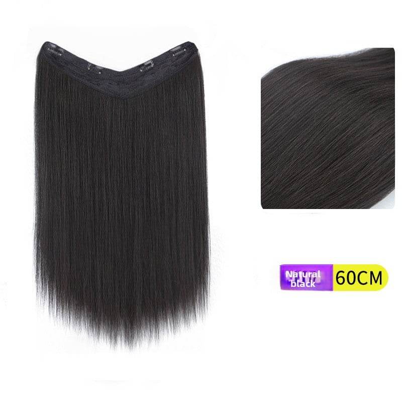 V-Shaped Fluffy Synthetic Hair Wig ? Straight/Curly (50cm/60cm) - Price Value Store