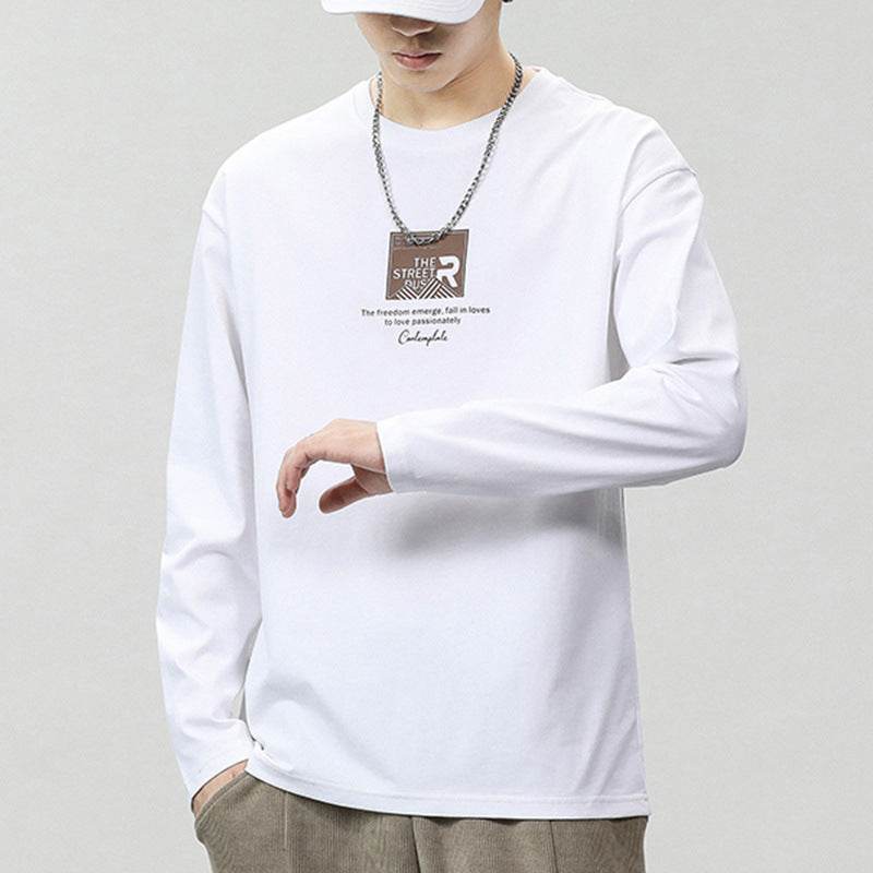 Fashionable printed long-sleeved T-shirt - Price Value Store