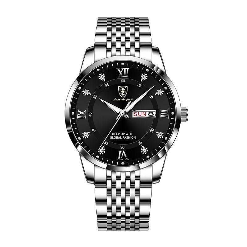 Foreign trade AliExpress explosions Swiss certification imported double calendar waterproof luminous men's watch Korean fashion - Price Value Store