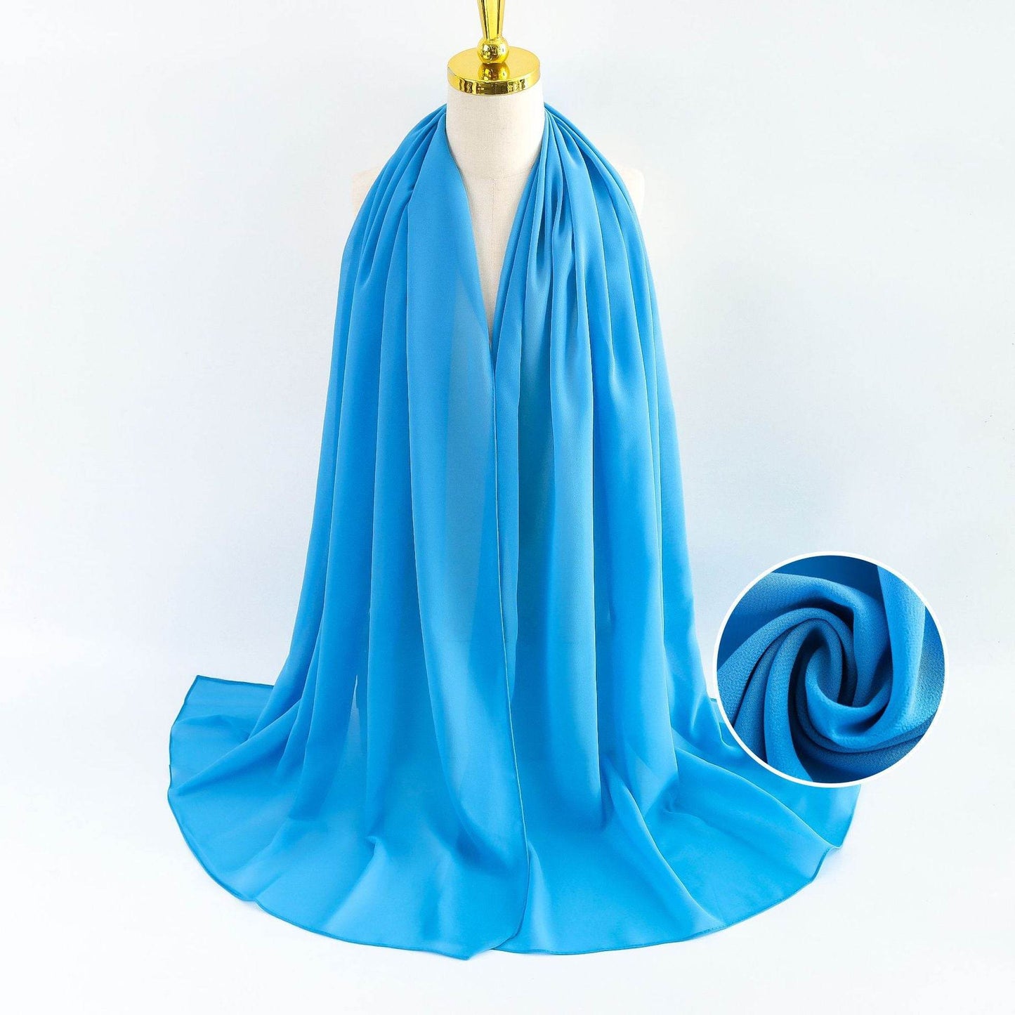 Elegant Pearl Chiffon Scarf for Women - Price Value Store