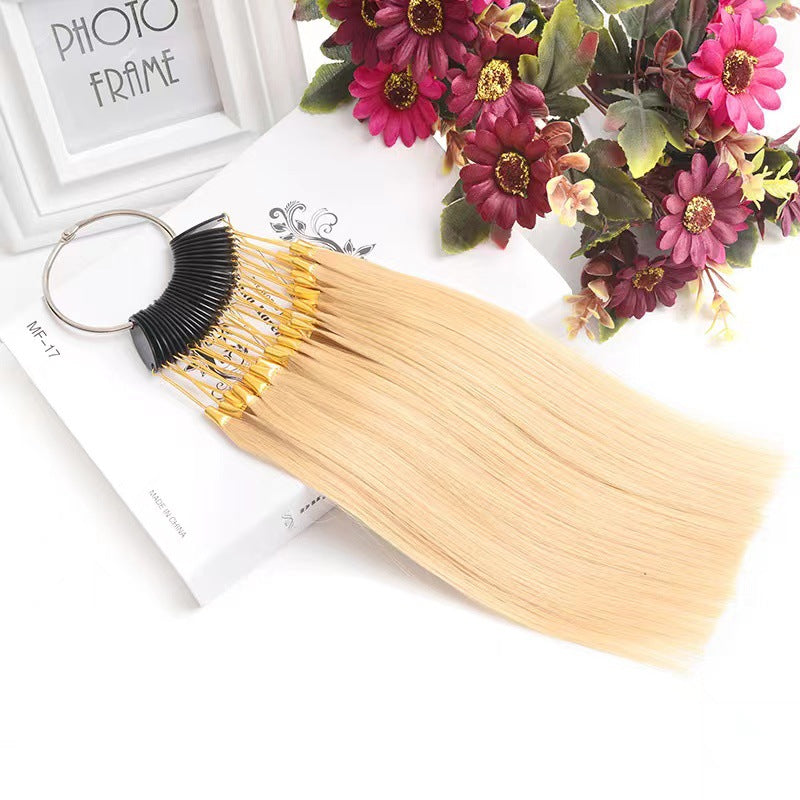 Wig Dyeing Color Plate Real Hair Styling Practice Tool