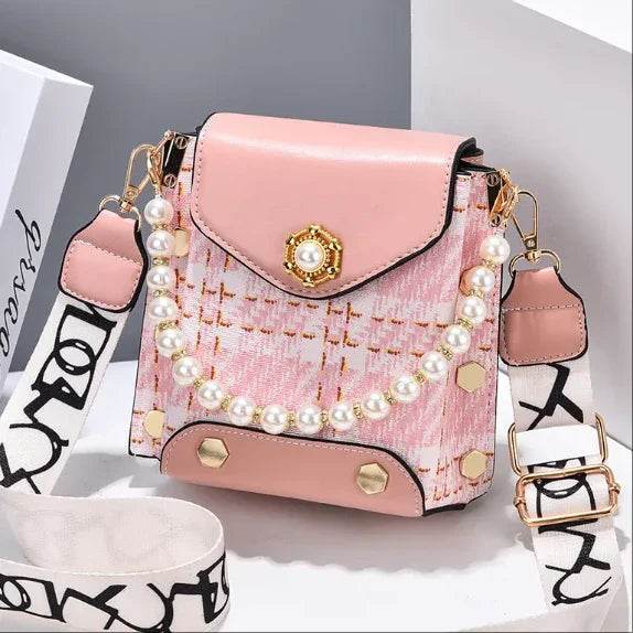 Elegant Pearl Chain Crossbody Bag ? Cute Princess-Inspired Phone Purse for Women - Price Value Store