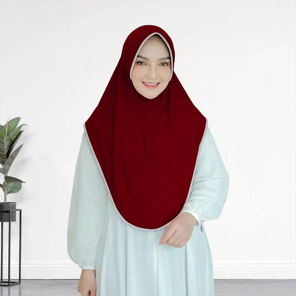Contrasting color patchwork headscarf - Price Value Store