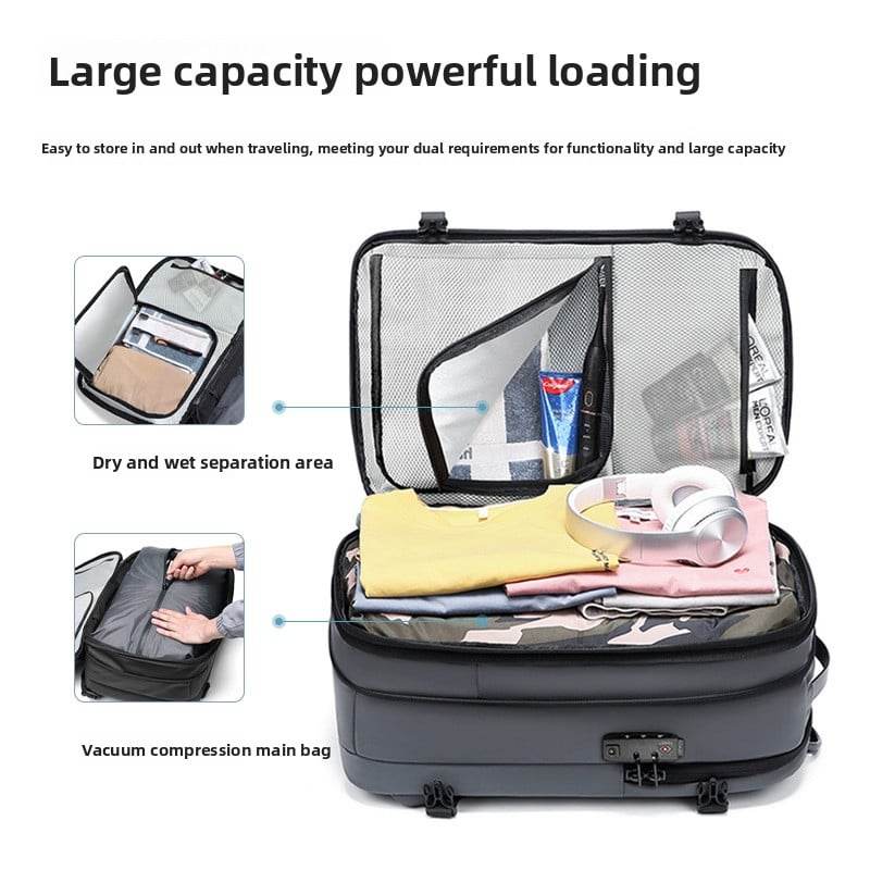 Men's expanded backpack with dual shoulder straps - Price Value Store
