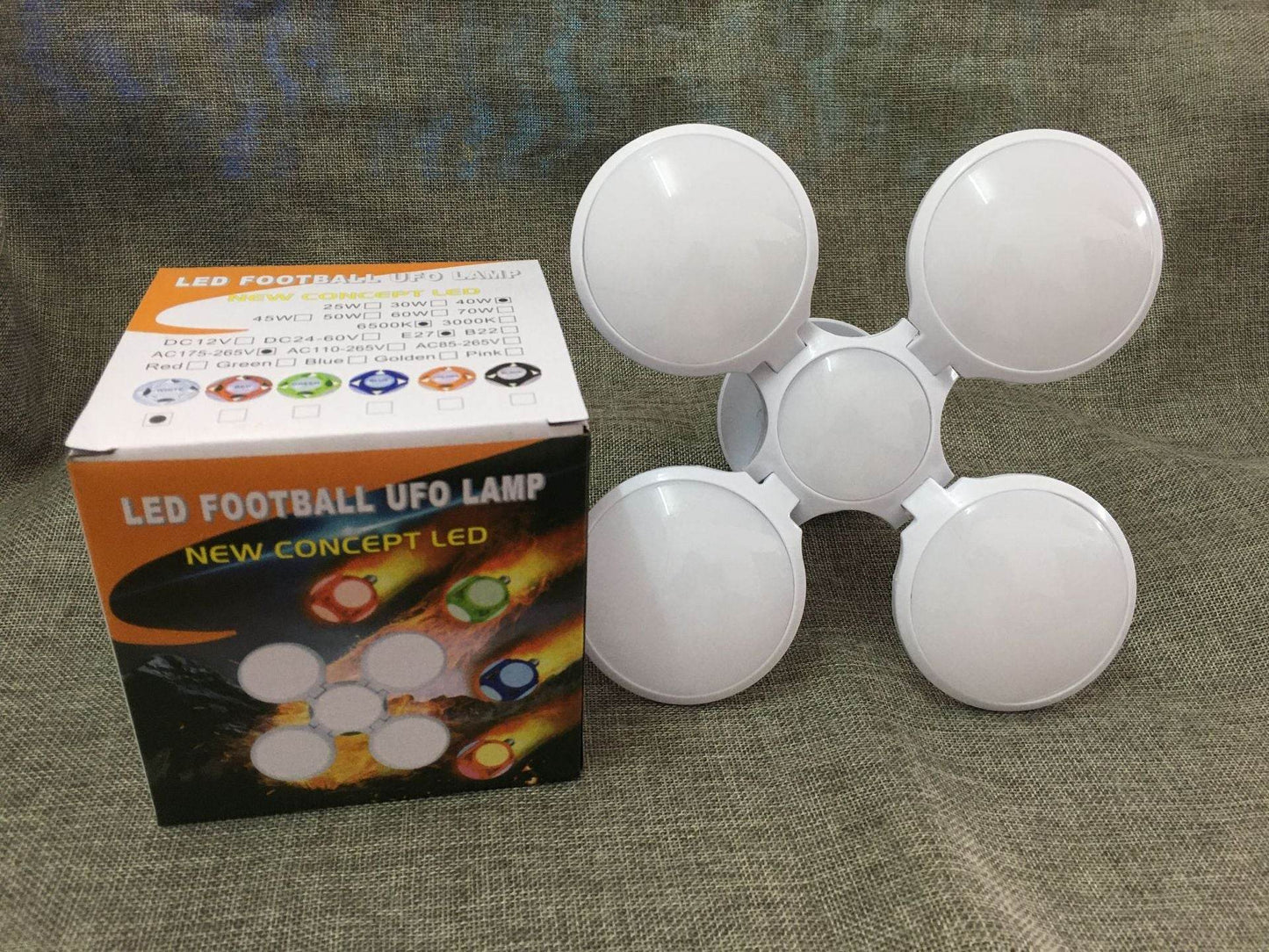 led football lamp, high-brightness five-leaf lamp - Price Value Store