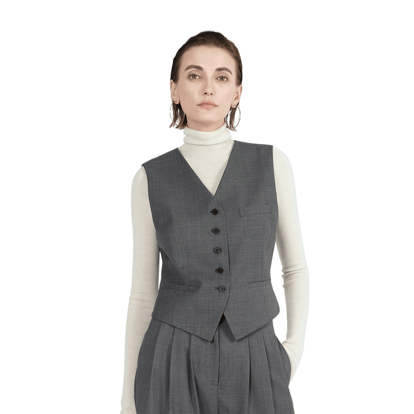 V-neck women's suit vest - Price Value Store