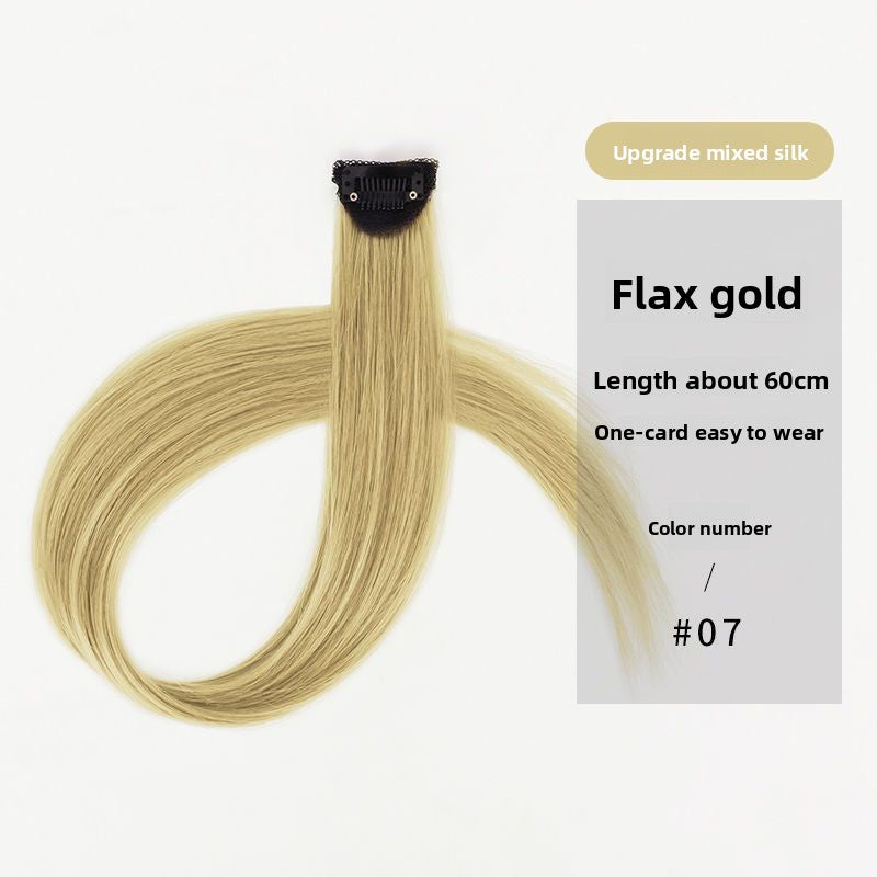 Wig female piece dyed gradient hair piece