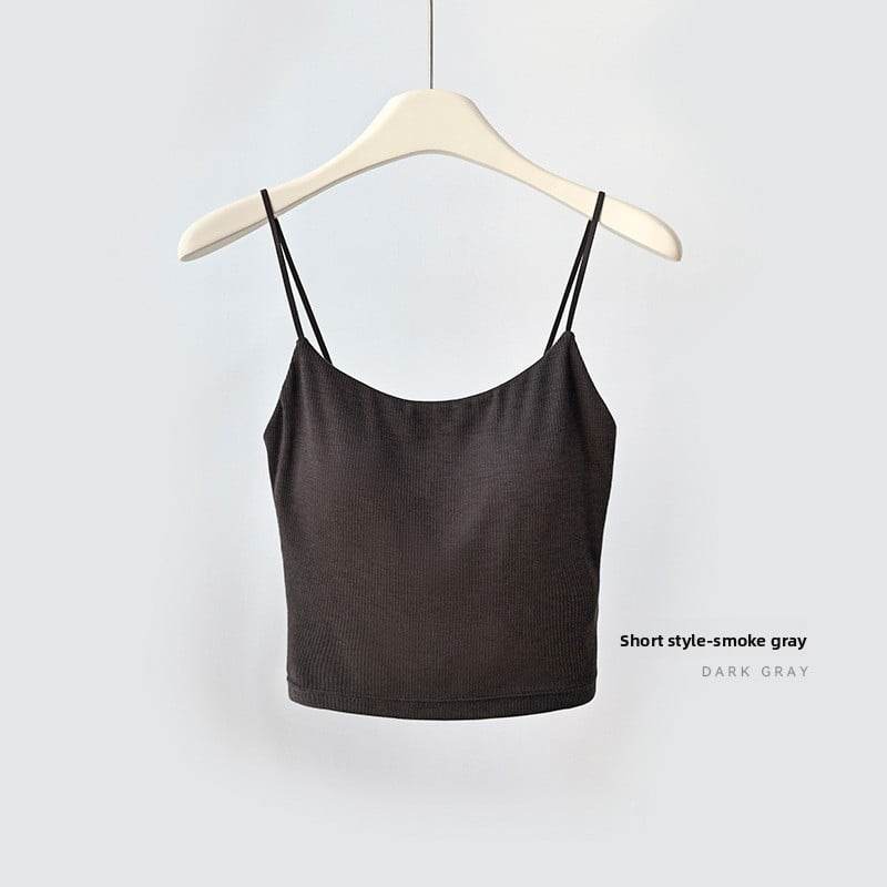 Mulberry Silk Built-in Bra Sling Vest ? Breathable & Lightweight - Price Value Store