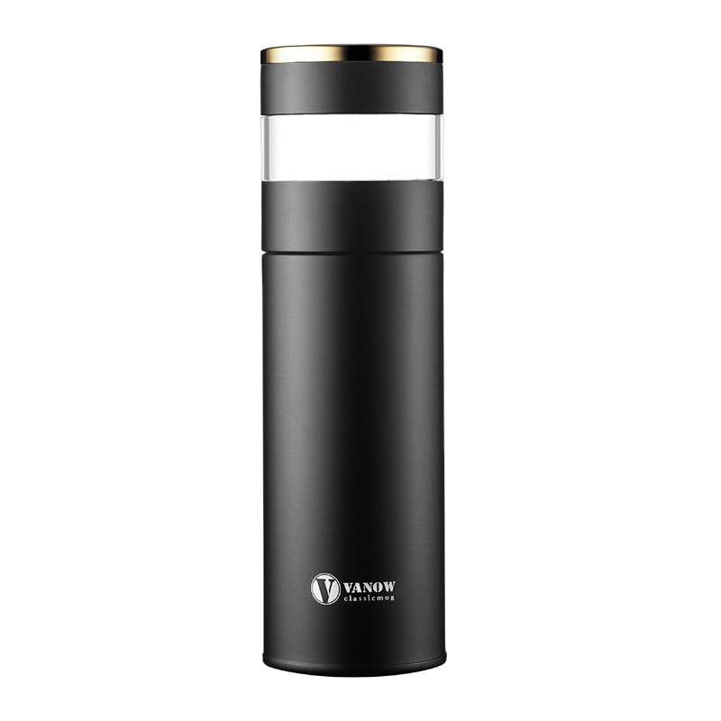 Smart Temperature Display Vacuum Insulated Cup with Tea Strainer - Price Value Store