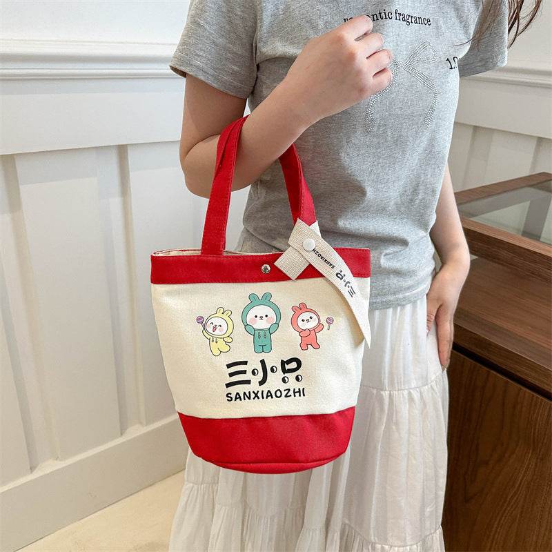 Cartoon-printed bucket bag - Price Value Store