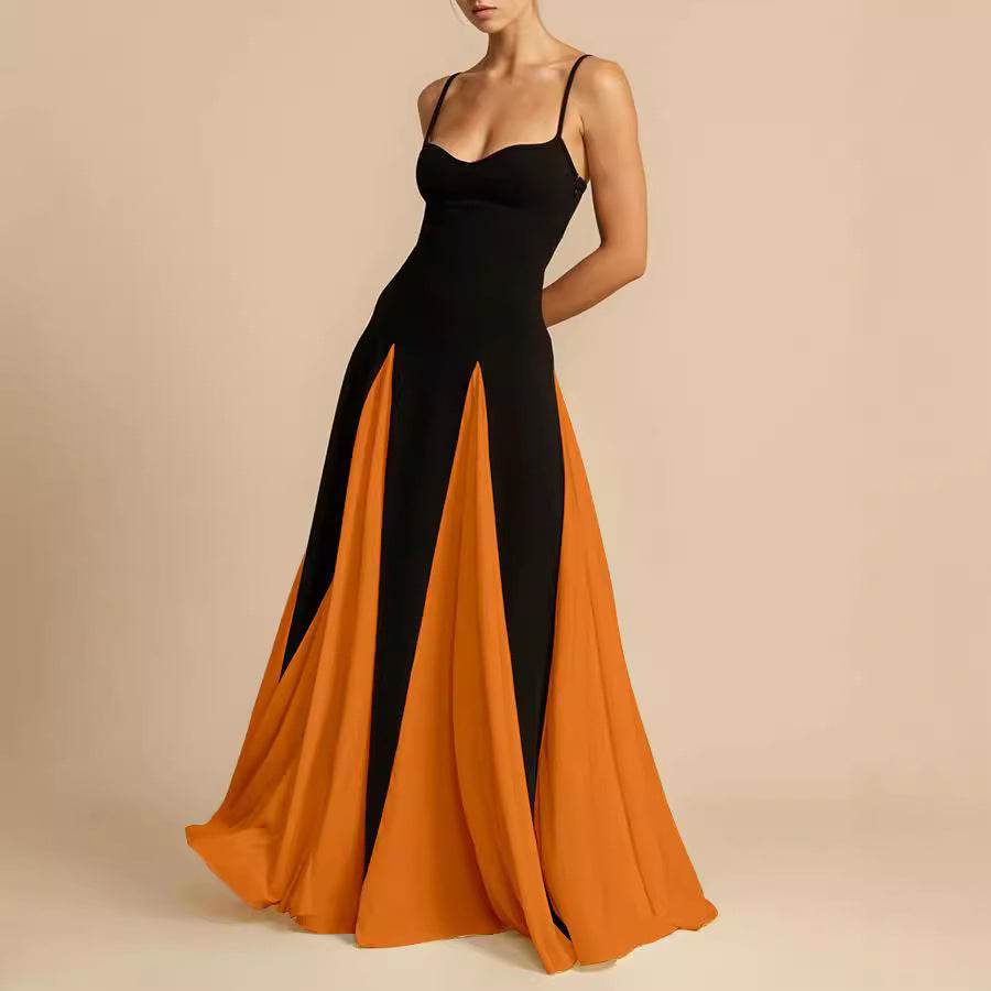 A halter dress with a large skirt hem - Price Value Store