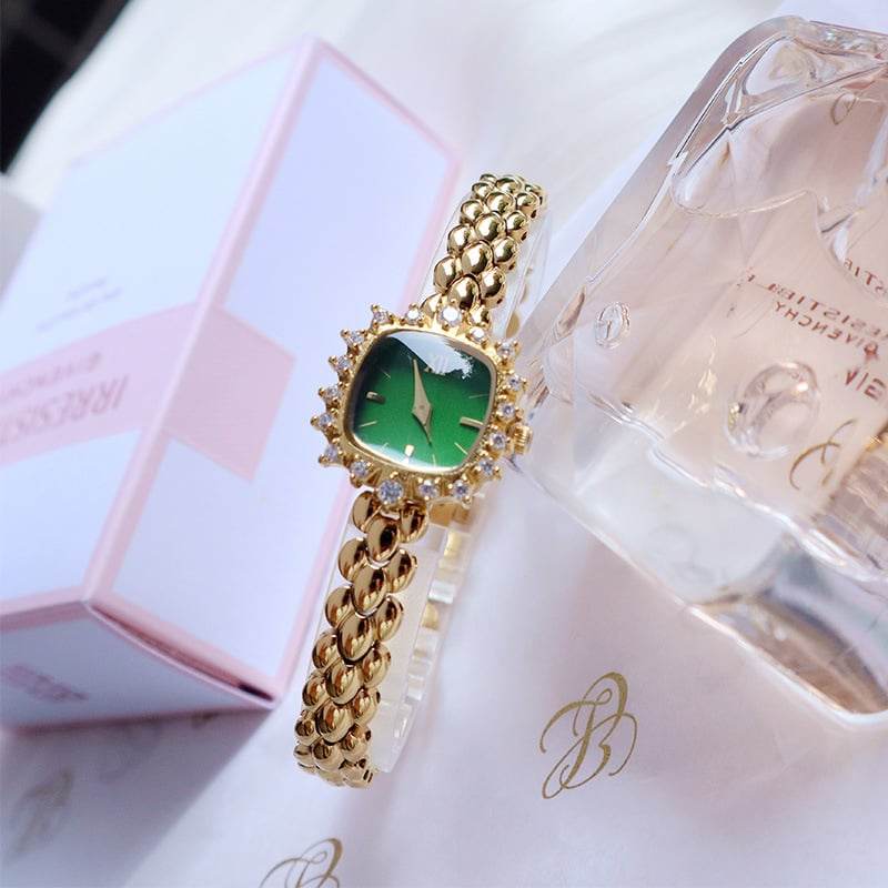 Fashionable fine-chain quartz square watch for ladies - Price Value Store