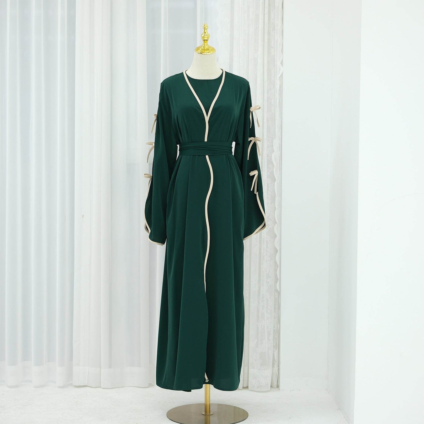 Belted long dress - Price Value Store