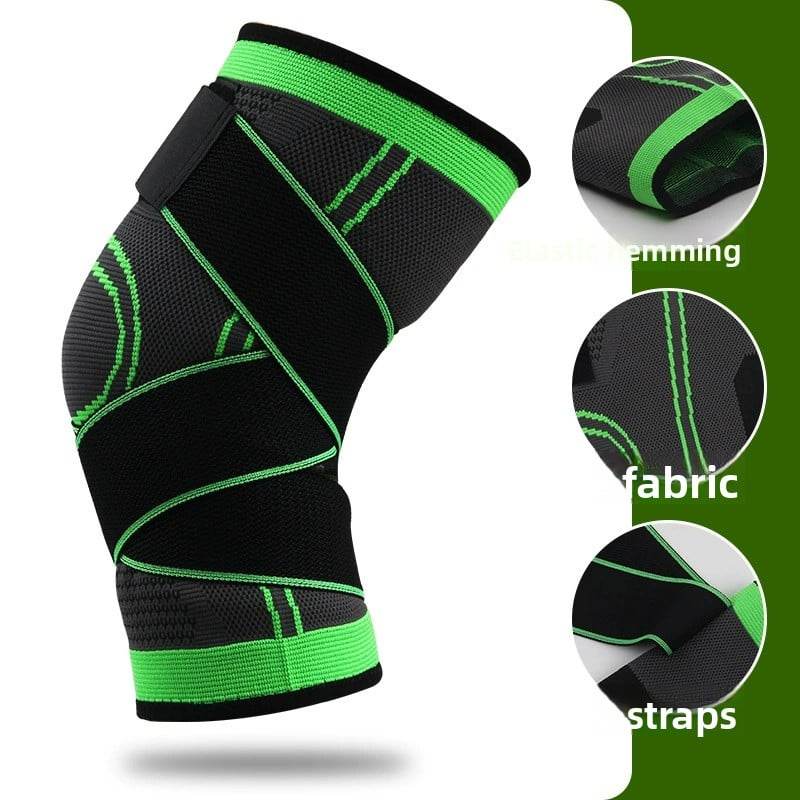 Strap Knee Pads Pressure Sports Fitness Men's Running Mountaineering Basketball Knee Pads Warm Nylon Sports Knee Pads Wholesale - Price Value Store