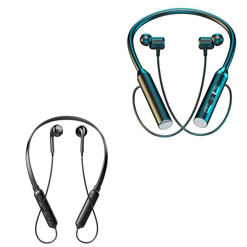 Neckband Bluetooth Headset with Noise Cancellation, Waterproof, Long Battery Life - Price Value Store