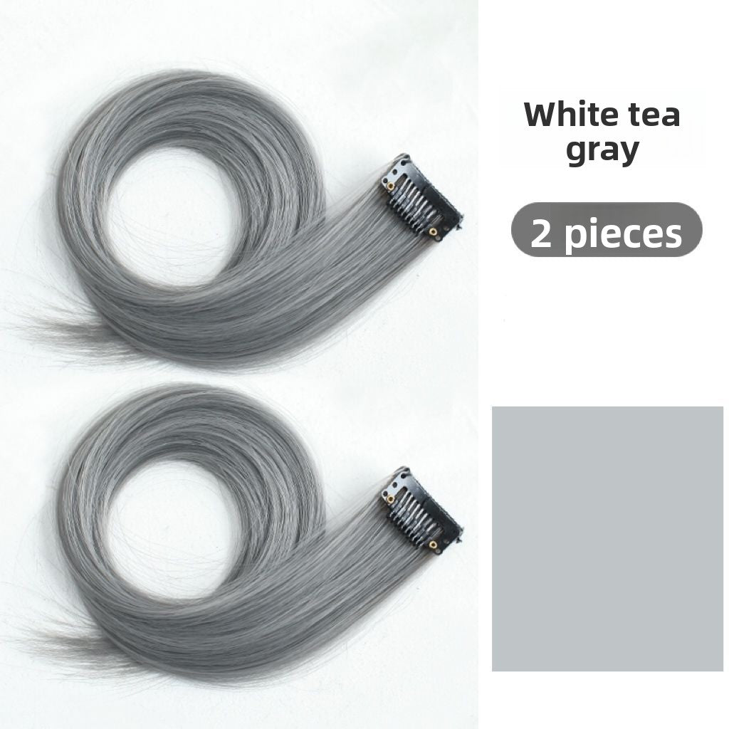 Wig pieces are dyed and dyed in various lengths