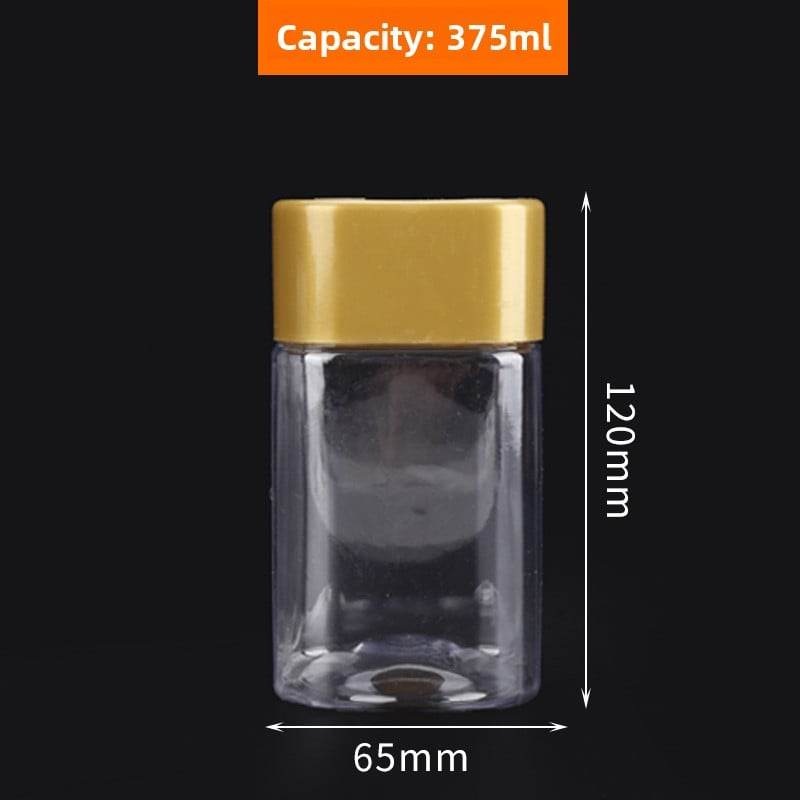 Square Transparent PET Plastic Storage Jars with Lids (300ml?700ml). - Price Value Store