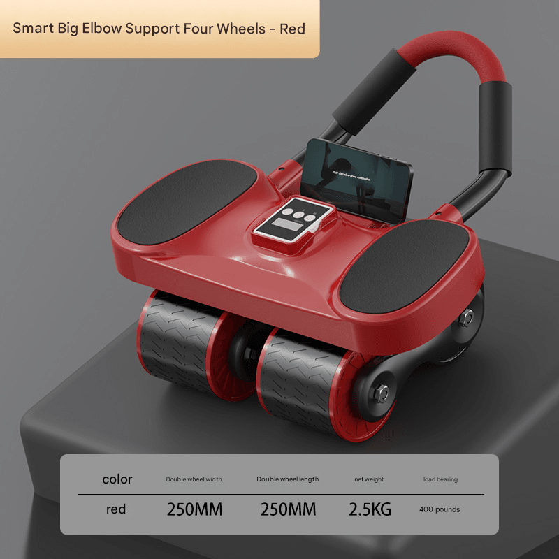 Factory Direct sales automatic rebound multifunctional abdominal wheel elbow support intelligent counting abdominal muscle fitness equipment - Price Value Store