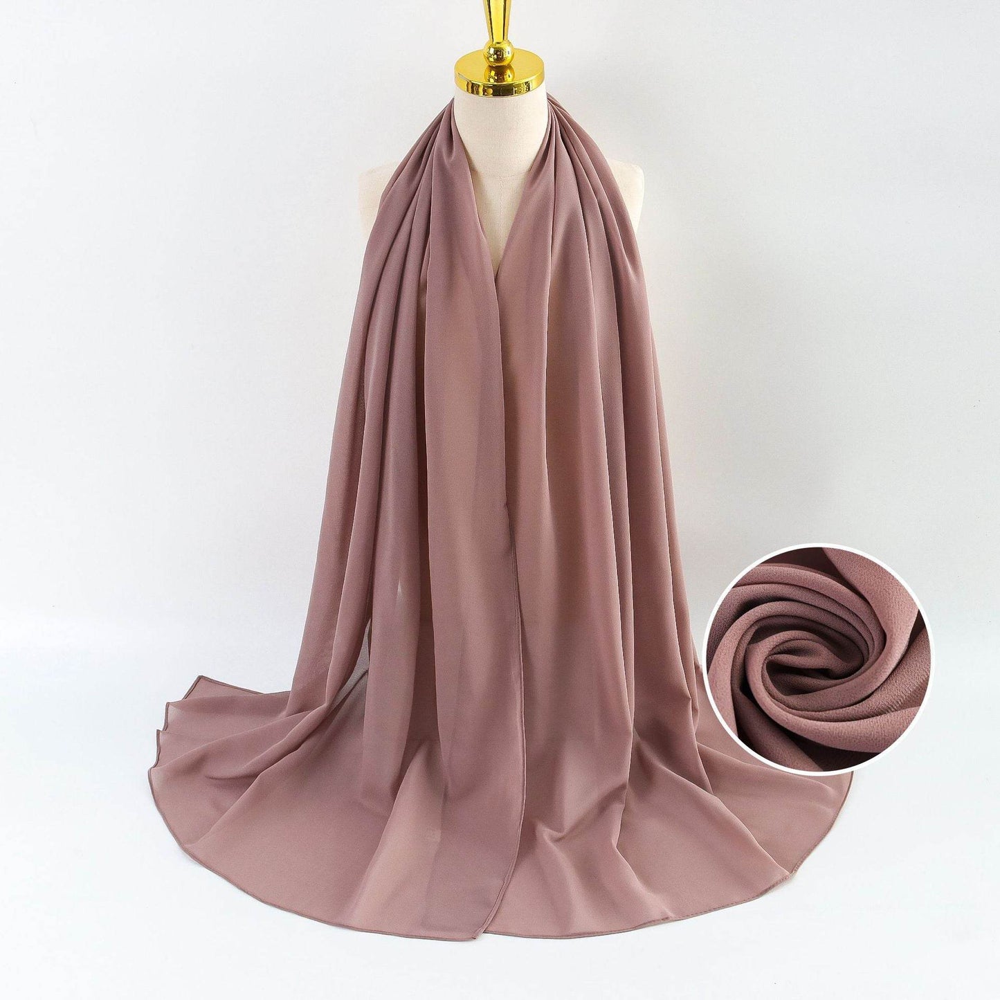 Elegant Pearl Chiffon Scarf for Women - Price Value Store