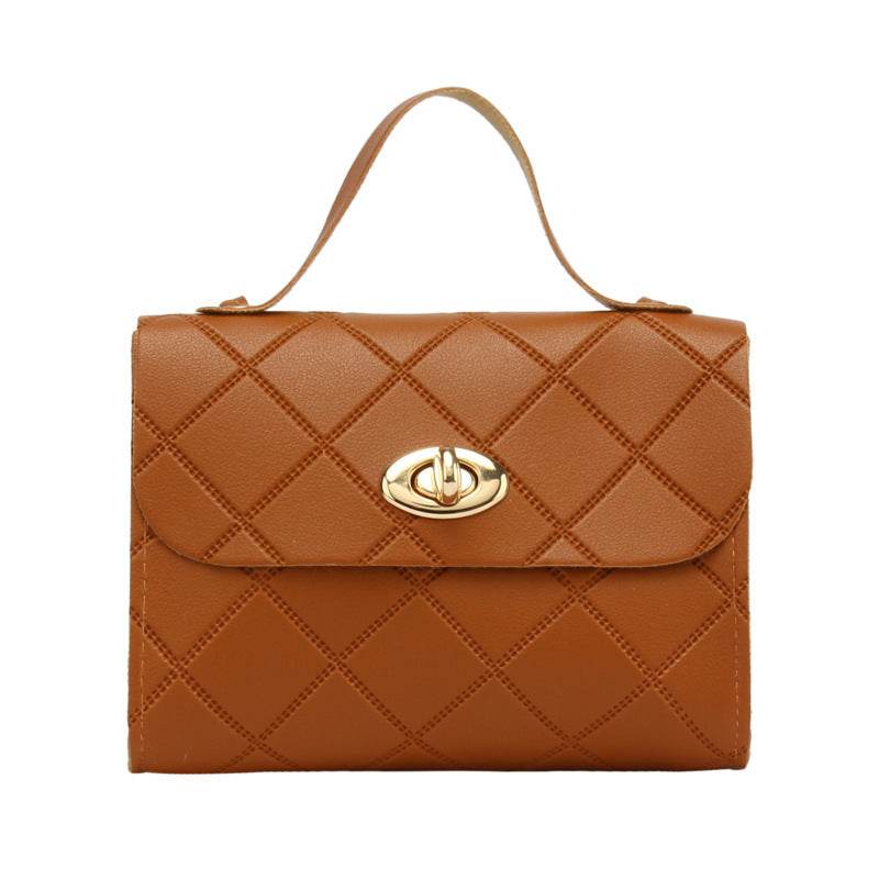 A small square bag with diamond-shaped stripes - Price Value Store
