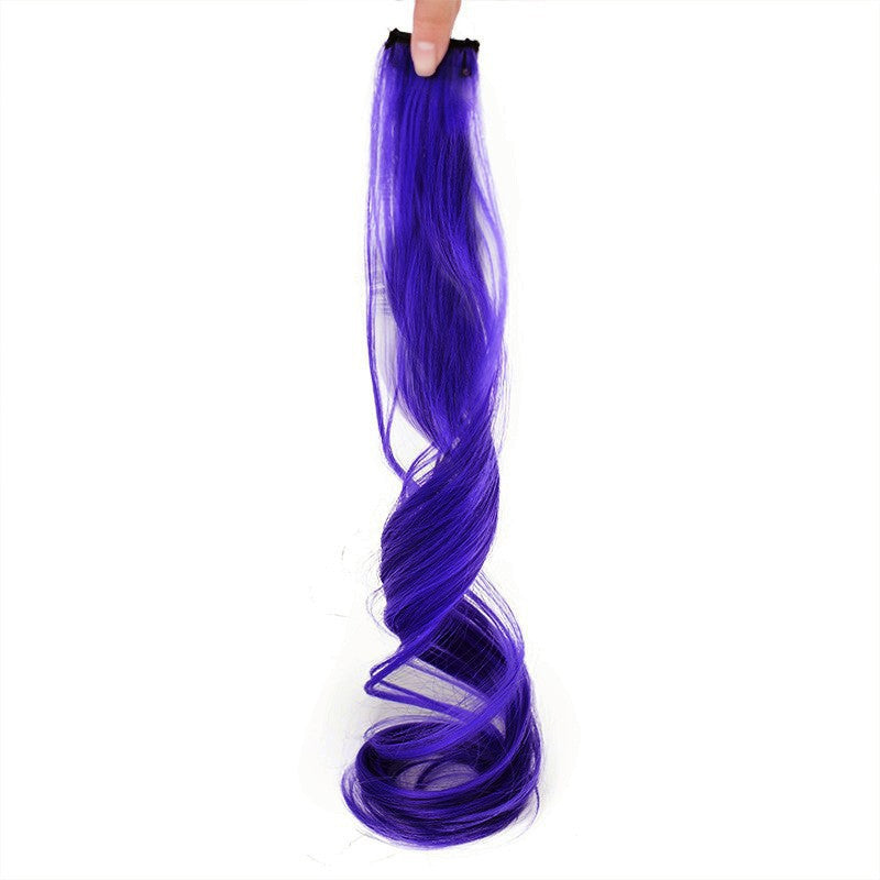 Colorful Curly Hair Piece Wig for Women