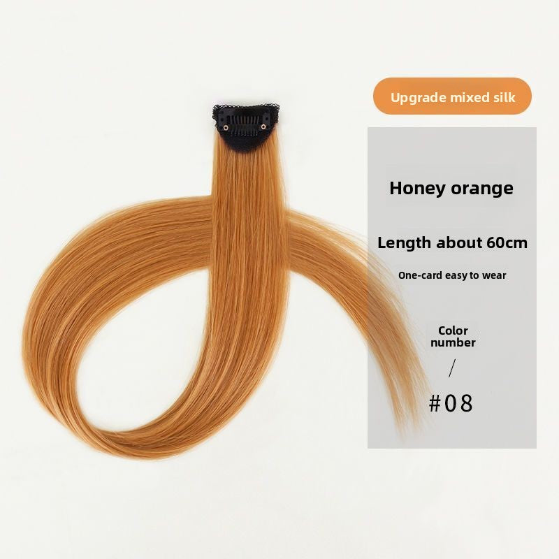 Wig female piece dyed gradient hair piece