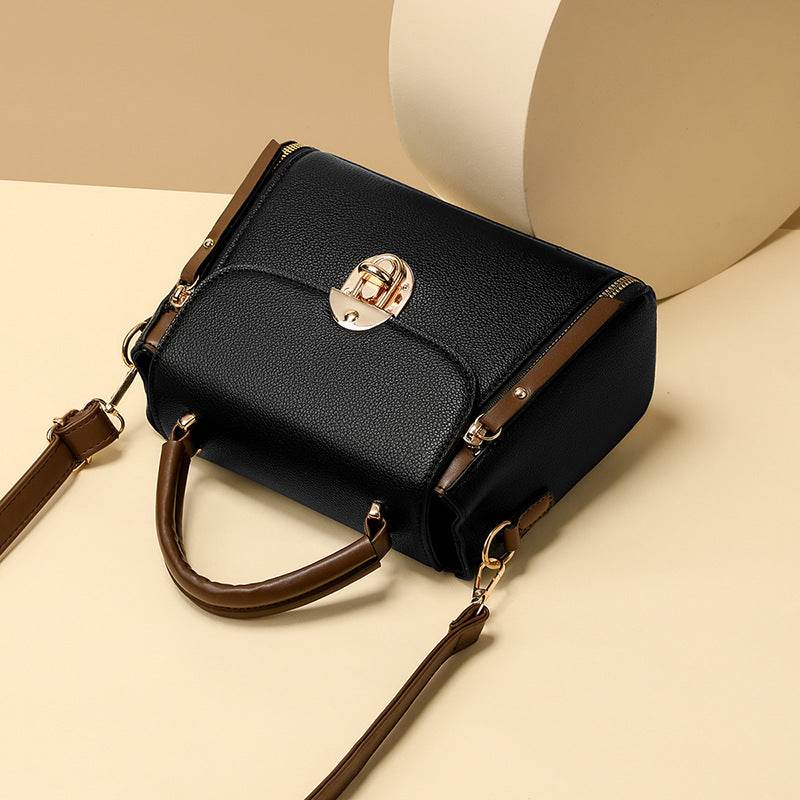 Women's Fashion PU Lock Large Capacity Shoulder Crossbody Bag - Price Value Store