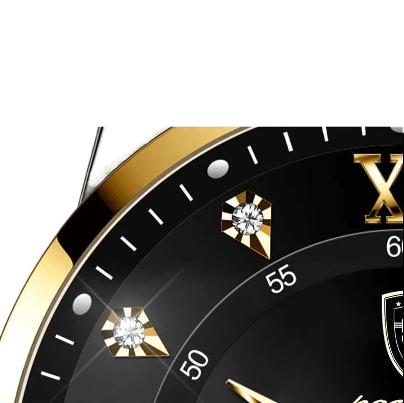 Foreign trade AliExpress explosions Swiss certification imported double calendar waterproof luminous men's watch Korean fashion - Price Value Store