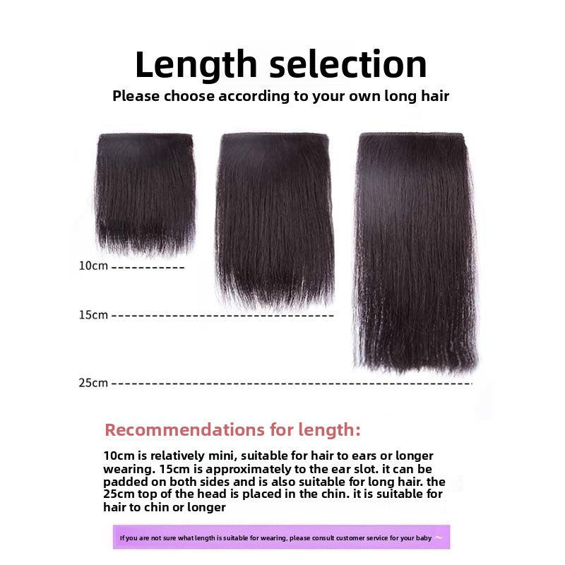 Wig women's full real hair pad hair piece
