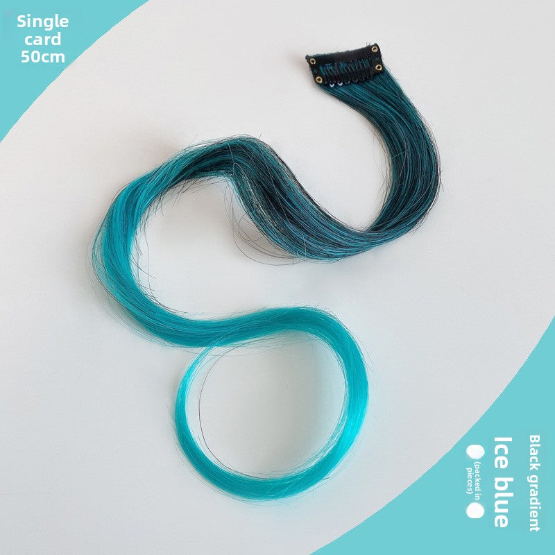 Colorful Curly Hair Piece Wig for Women