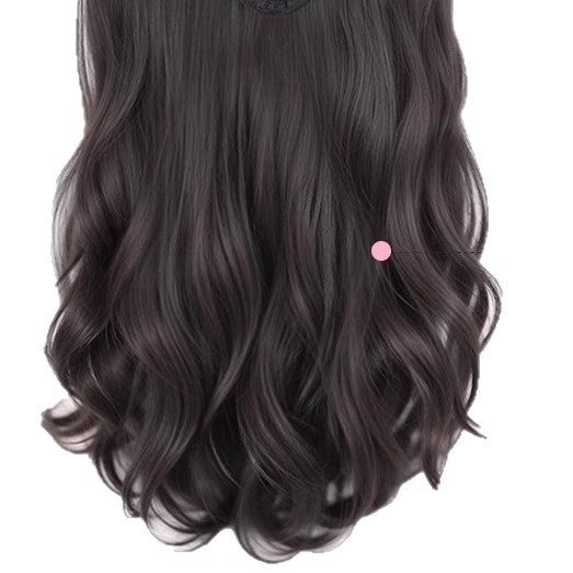 Women's V-Shaped Long Curly Invisible Hair Extension Patch