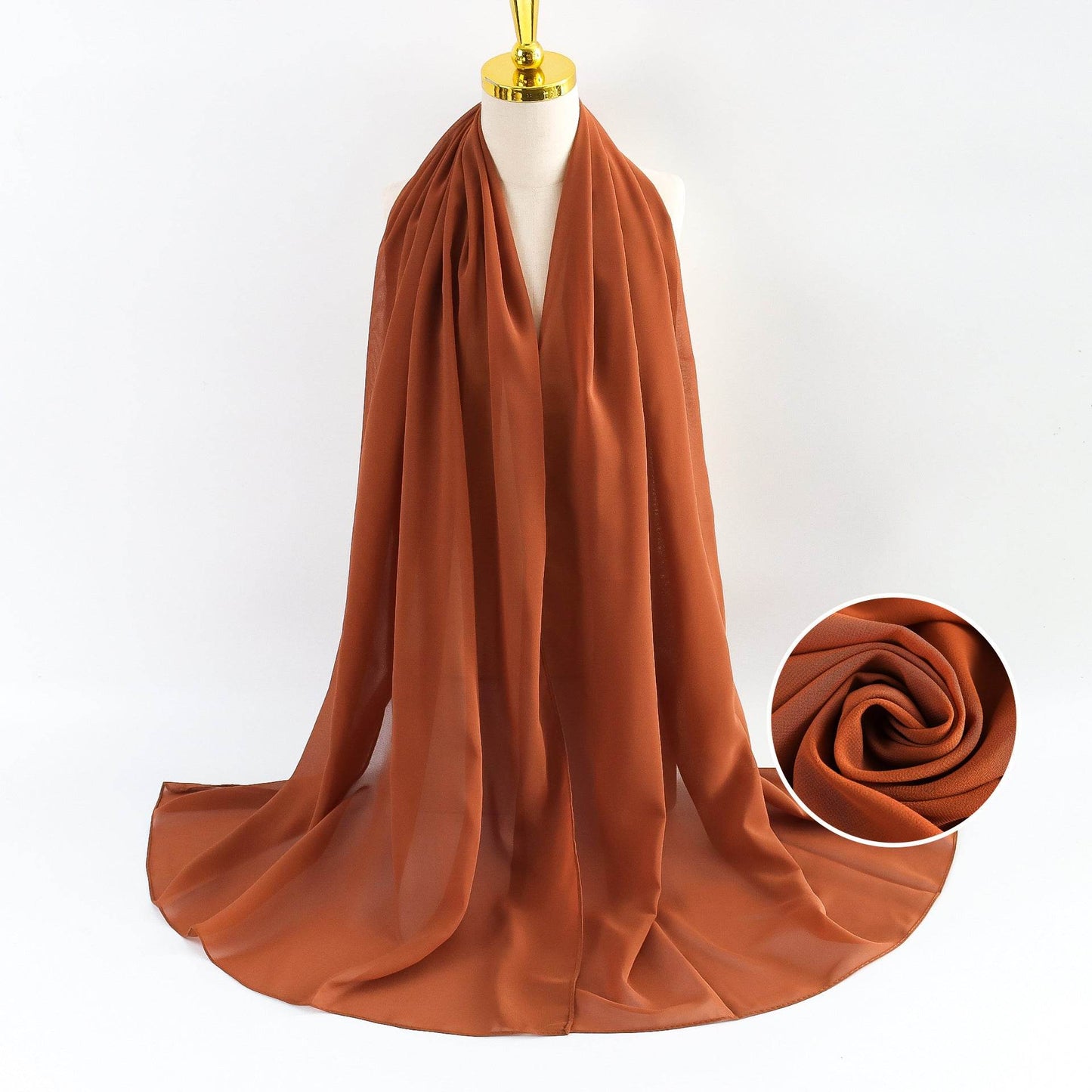 Elegant Pearl Chiffon Scarf for Women - Price Value Store