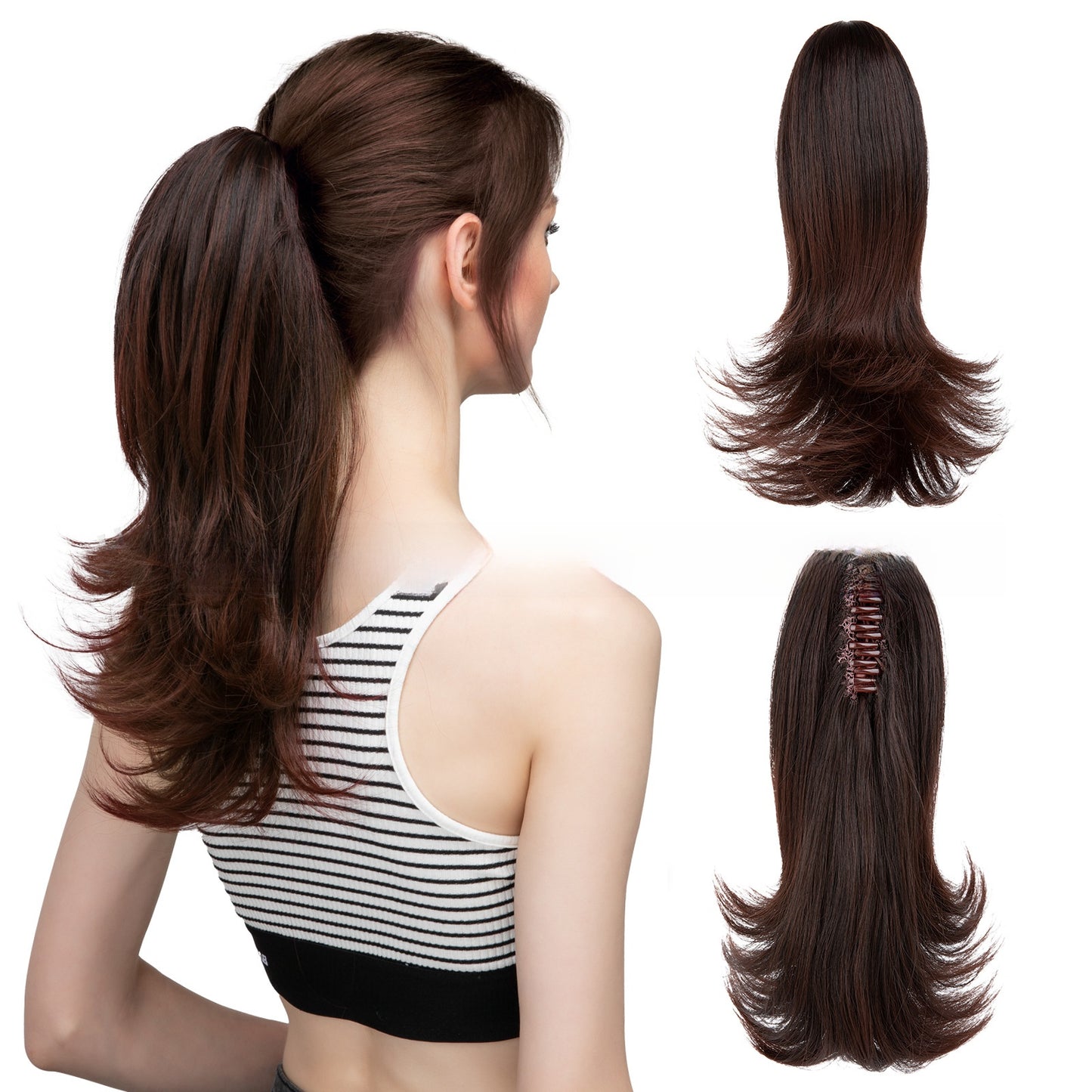 Synthetic Hair Clip-on Ponytail
