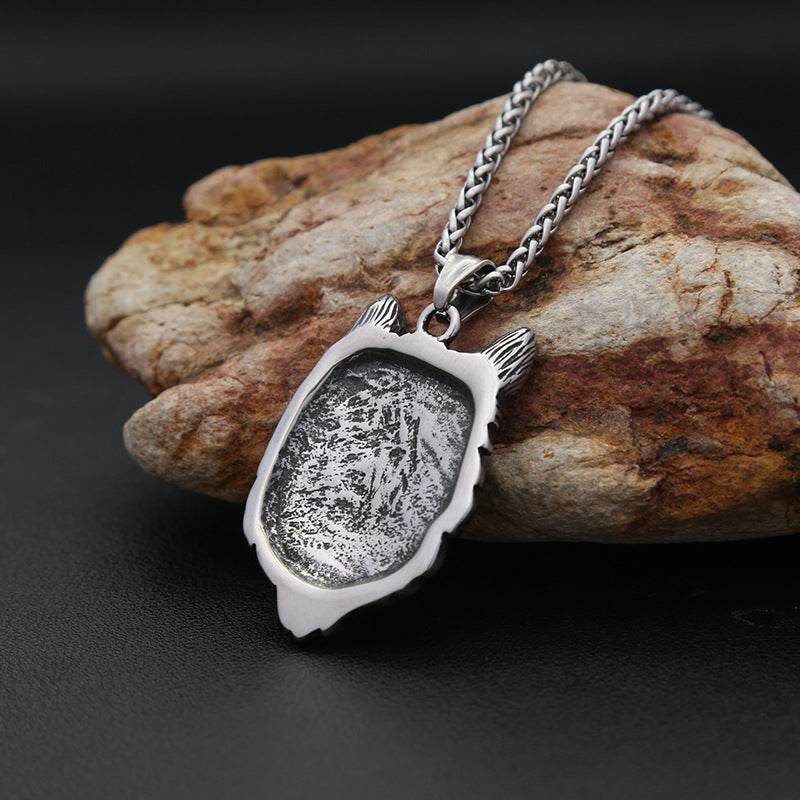 wolf head stainless steel pendant accessories - Price Value Store