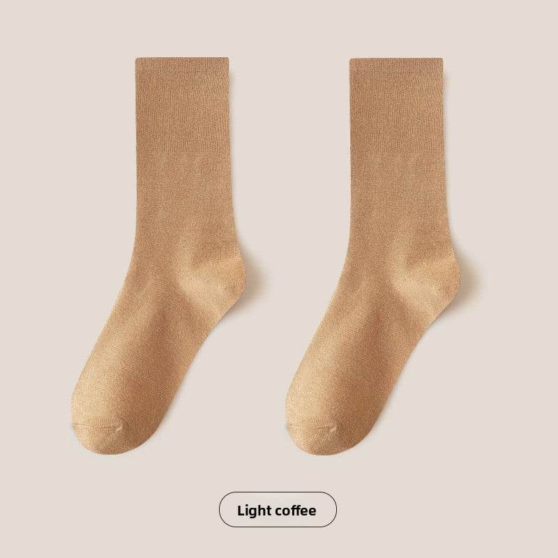 mid-calf length socks casual cotton socks - Price Value Store