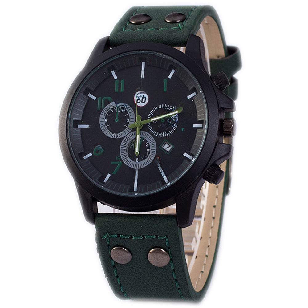 Fashionable and simple business belt quartz watch for men - Price Value Store