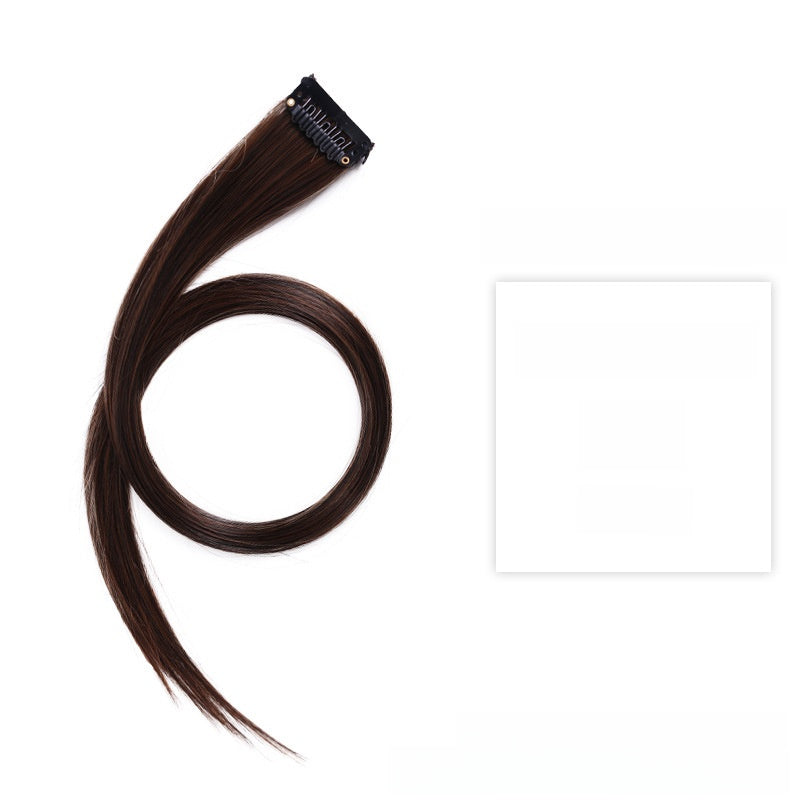 Colorful Hair Extension Piece High Temperature Silk