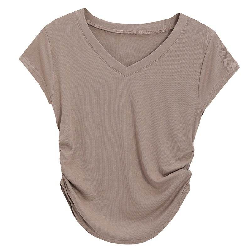 V-neck short-sleeved T-shirt - Price Value Store