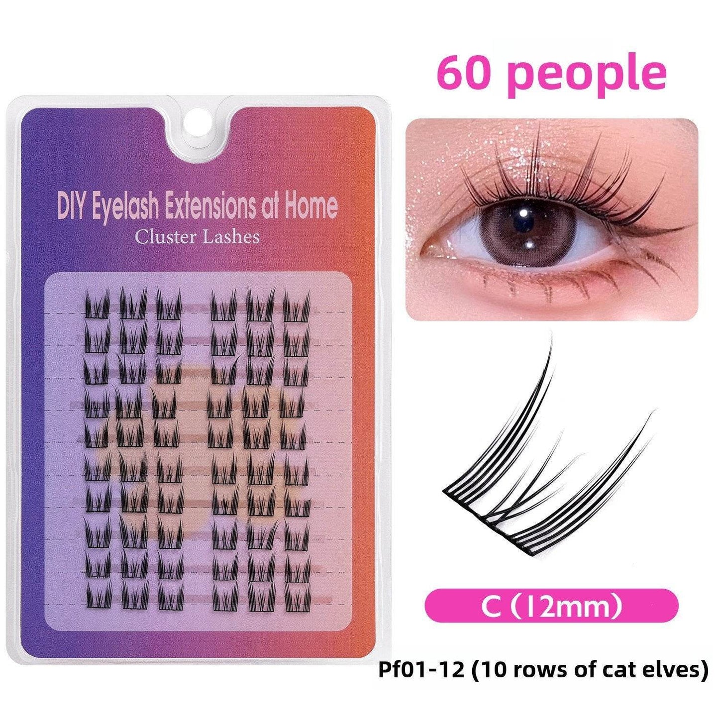 Natural Black Stem False Eyelashes - Price Value Store